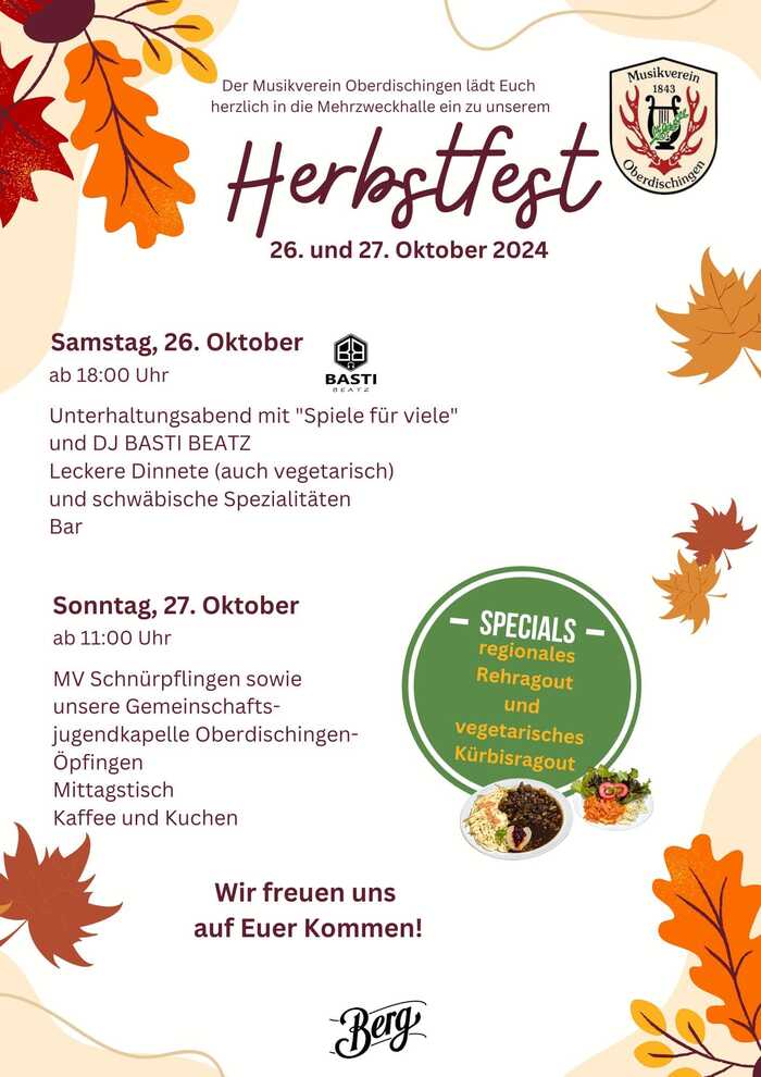 Plakat Herbstfest 2024